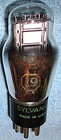 1 Nos Sylvania Type 19 Vacuum Tube - 1946 Audio Twin Triode For Vintage Radios