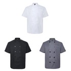 3 Pack Unisex Chef Coat Jacket Kitchen Cooking Restaurant Food Service Uniform