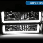 Led Running Tube Headlights   Corner Parking Lamps Pair Chrome 94-99 Gmc