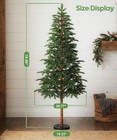 6 Ft Artificial Christmas Tree  Unlit Xmas Tree With 641 Green Pe Tips For In   