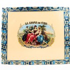 La Aroma De Cuba Monarch Empty Wood Cigar Box 8  X 6 5  X 3 