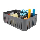 2 Pack Stackable Plastic Organizer Bin Storage Basket With Adjustable