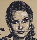Vintage Crystal Gayle Silkscreen Poster By K  Chillis 1980 Mint Rare