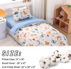 100  Cotton Inosaur Crib Bedding Set With Cute Animal Printed  3 Pieces Nursery