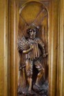 French Antique Architectural Hand Carved Wood Cupboard Door