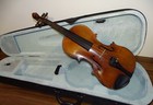 4 4 Old Violin Labelled Malinsky Violin   nr  493  - With Lion Head