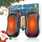 2 Pack 6000mah Rechargeable Hand Warmers quick Heating Pocket Heater Hand Warmer