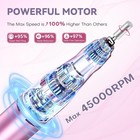 Portable Electric Nail File Kit - 45000 Rpm Professional Efile For Salon   Home