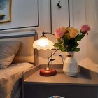 1-light Brass Dome Metal Table Lamp Retro Traditional Vintage Decorative Lamp Pa