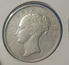  x7 british East India Company  1840 Silver Rupee Of Victoria Queen Indian Head