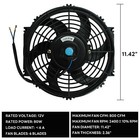 2x 10  Universal Electric Radiator Cooling Slim Fan Pull In 12v 80w Mount Kit