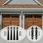 Steel Garage Door Hardware Kit Decorative Carriage House 4pc Hinges 2pc Handles