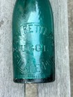 1800 s Blue Green Glass Apothecary Druggist Bottle Philadelphia B W Fetters