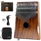  17-key Eq Kalimba  Electric Finger Thumb Piano Built-in Pickup With Koa-eq