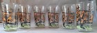 Vintage 1950s Davy Crockett Juice Glasses Western Frontier Tumblers Set Of Six