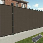  Fence Privacy Screen Commercial Grade Heavy Duty Outdoor 6  X 50  Brown