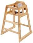 Unassembled Wooden High Chair  Natural tan  Medium