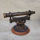 Peter Heer Chicago Antique Surveying Instrument Brass Transit Level Wood Case