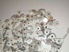 Large Lot Of Vintage Shell Buttons Sewing White Pearly Mother Of Pearl   