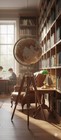 Floor World Globe With Wooden Tripod Stand 18  Big Modern Map Atlas Globe Gift