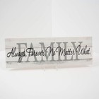 Family Modern Farmhouse Wooden Plank Sign 6x18 Inch Rustic Living Room Decor