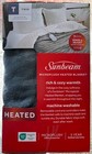 Sunbeam  Microplush  Heated Blanket  Twin  Gray  62  X 84   12 Settings  New