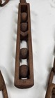 Vintage 1900s Hand Carved Wooden 70in Chain