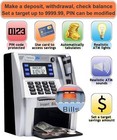 Fishboy Mini Atm Savings Piggy Bank Machine For Real Money For Kids With Card 