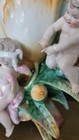 1880s Rare Marked W Impressed  s Stamped Kpm Triple Cherub Putti Floral Vase 11 