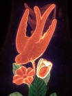 Vtg Duro-lite Aerolux Style Bird   Bouquet Flower Lites Neon Light Bulb  8868