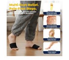 Black Compression Sleeve Full-foot Cushioning For Metatarsalgia Unisex