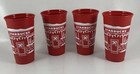 Starbucks 2025 Limited  Edition Red Cup 16 Oz Reusable Set Of 4 No Lids