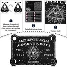 Black Ouija Wooden Board Game Spirit Hunt Planchette Accessories Games Supplies
