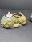 Partylite Bunny Rabbit Terra Cotta Tea Light Candle Holders Lot 2 Country Decor