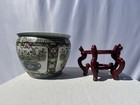 Rare Chinese Porcelain Fish Bowl Planter     Tongzhi Mark  Hand-painted