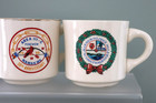 Lot Of 6 Vintage Boy Scouts Of America Ceramic Mugs 1970-80 s Blue Heron Pipsico