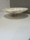 Vintage Alabaster Or Marble Italian Tazza Centerpiece Bowl Compote 11 75    X 3   