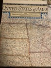 Vintage Lot Of 6 U s  Maps And World Atlas  Road Maps - Large Fold Out Wall Maps