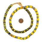 Thin Antique Venetian Millefiori African Trade Beads  20715 8mm Ghana Multicolor