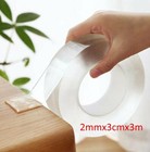 3m   9 8ft - Nano Magic Double-sided Tape Washable Traceless Adhesive Gel Clear