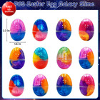 12 Pack Prefilled Easter Galaxy Slime Eggs  Slime Egg Fillers Stress Reliever Sq