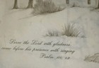   Tri Chem 7069 Church Winter Scene Psalms 100  1 2 Picture Trichem 18x24 Inches