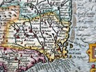 Leinster Ireland C1627 By Van Den Keere  Miniature Speed Genuine Antique Map