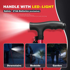 Bigalex Folding Walking Cane With Led Light pivoting Quad Base adjustable Walkin