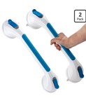 Taili Grab Bars For Bathroom 2 Pack Suction Heavy Duty 16 8  Blue-new