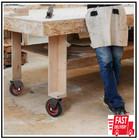 6 In  Swivel Plate Caster Wheels  Heavy-duty Industrial Plate Casters With Rubbe