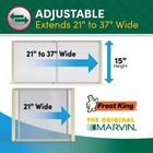 Adjustable Window Screen With Wood Framing  Expandable All Sizes  Bug Screen