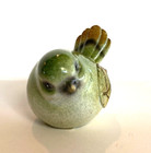 Ganz Green Bird Figurine With Leaf Wing Glossy Finish 2 3 4  X 1 3 4 