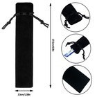 100pcs Velvet Pen Pouch Drawstring Pen Bag Single Pen Sleeve Holder For Offic   