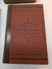 Lot Of 4 Antique Hardcover Books  Composition And Rhetoric Metcalfs Elementary